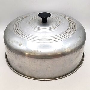 Vintage 1950s Aluminum Dome Lid for Cakes and Pies 10"